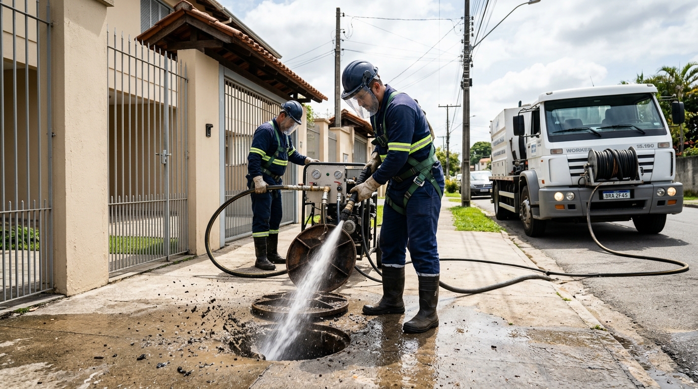 Limpeza de Tubulação com Hidrojato em Teresina‑PI